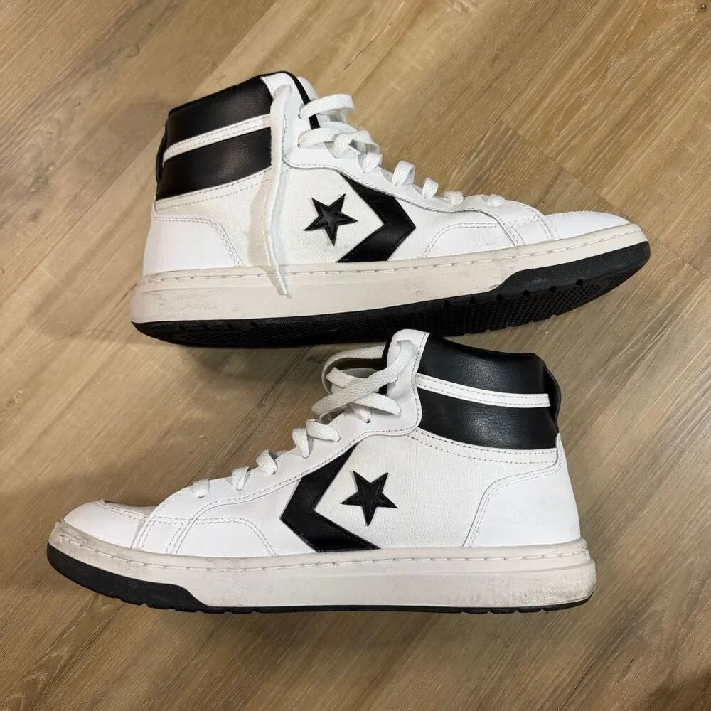 Converse Pro Blaze Classic V2 Sneaker White Black Shoe Sz 11.5 Basketball Gym - Picture 2 of 10